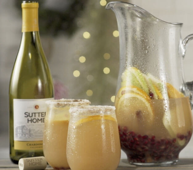 Pitcher of Sutter Home white sangria