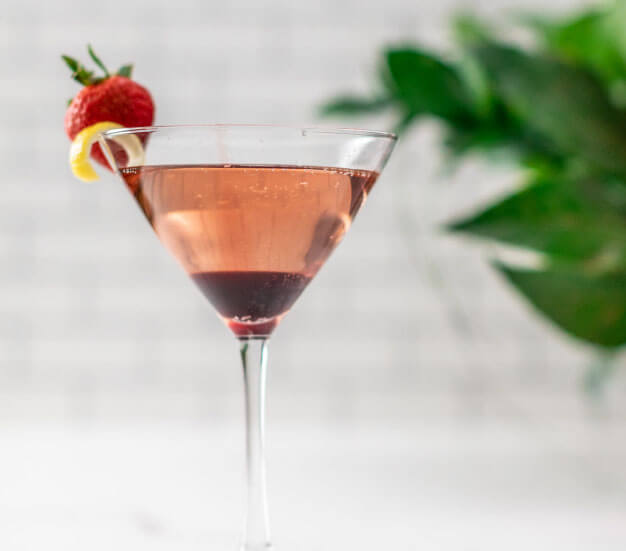 Rosé Cherry Alcohol-Removed Fauxtini
