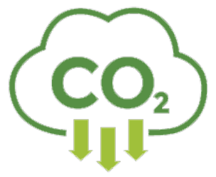 Carbon dioxide cloud icon