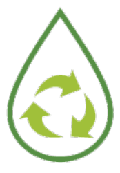 Recycling water icon