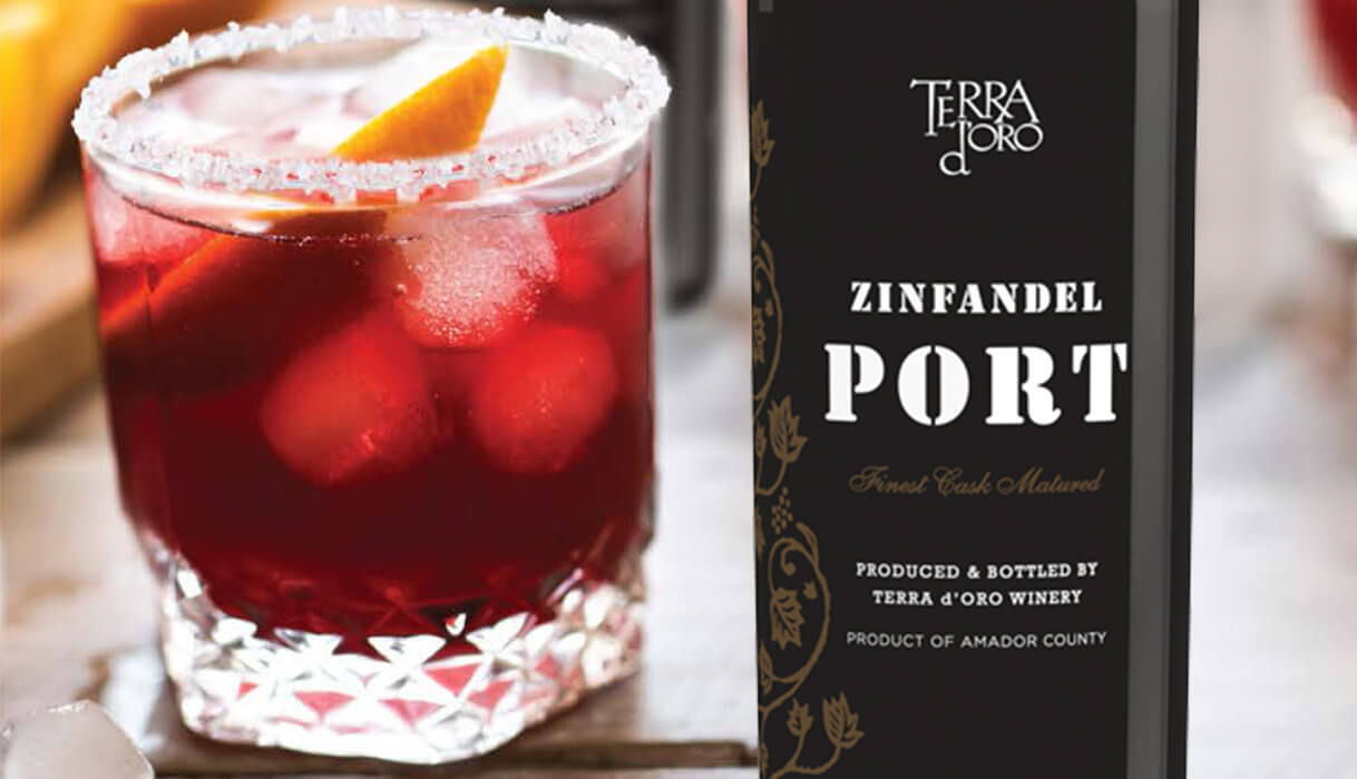 Spice of the Sierras Terra D'Oro zinfandel port cocktail