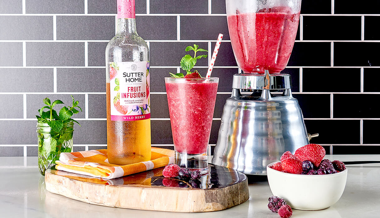 Sutter Home verry berry slushie cocktail