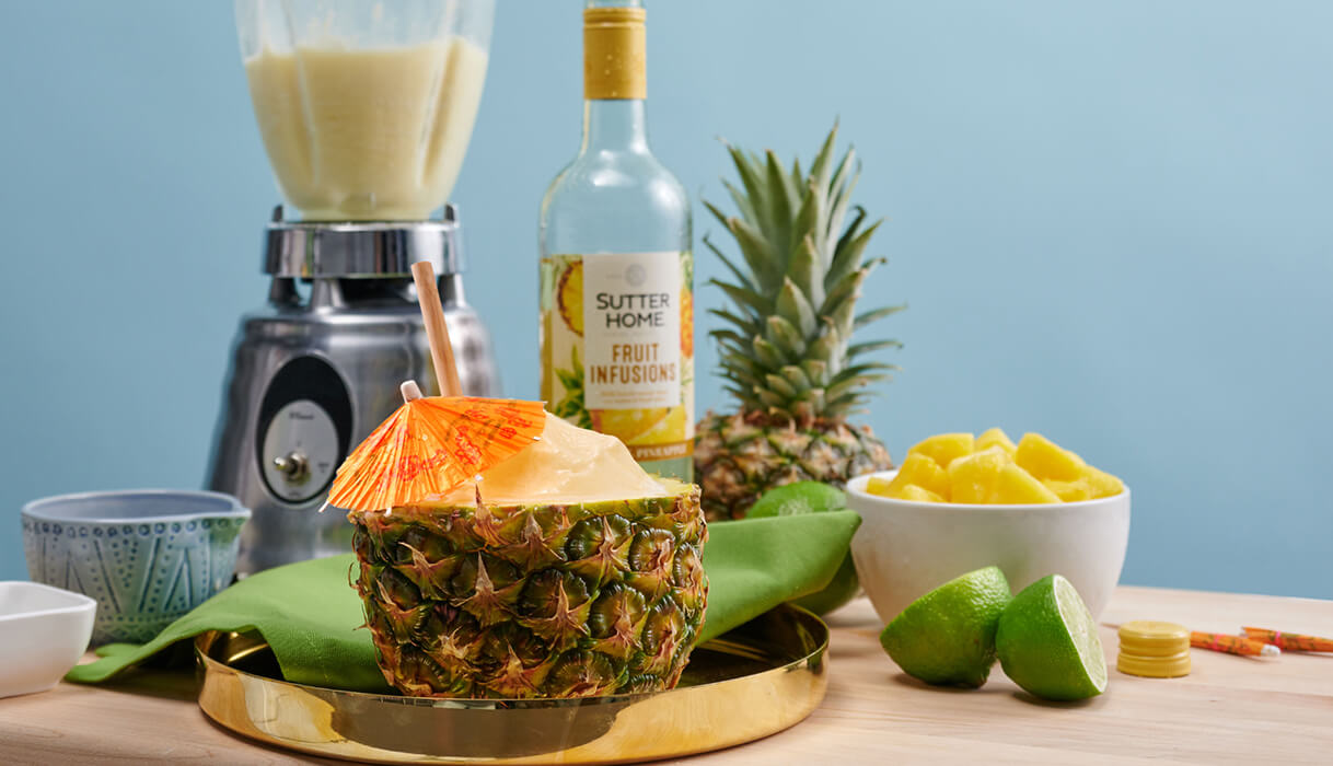 Sutter Home tropical pineapple fruit infusion pina colada