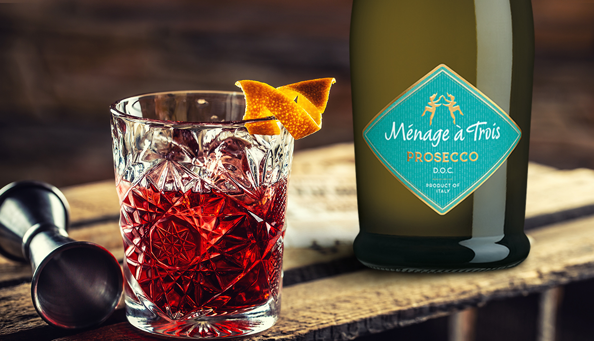 Menage a trois negroni sbagliato wine cocktail recipe