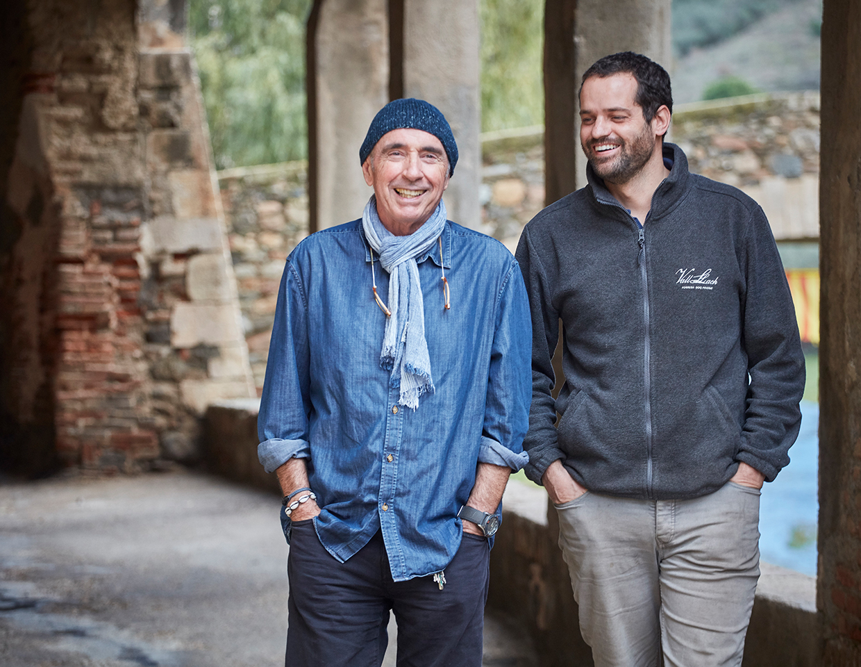 Vall Llach winemaker Albert Costa alongside Vall Llach owner Louis Llach
